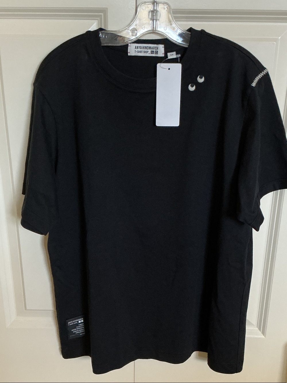 Anya Hindmarch Women’s Black Short-Sleeve Crewneck T-Shirt